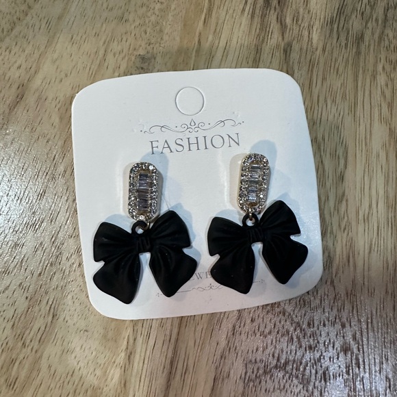 Black Bow Earrings🎀 (3/$20) - Picture 1 of 5